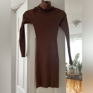 Princess Polly brown sweater dress